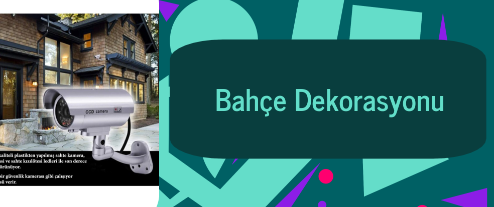  Bahçe Dekorasyonu ürünleri.